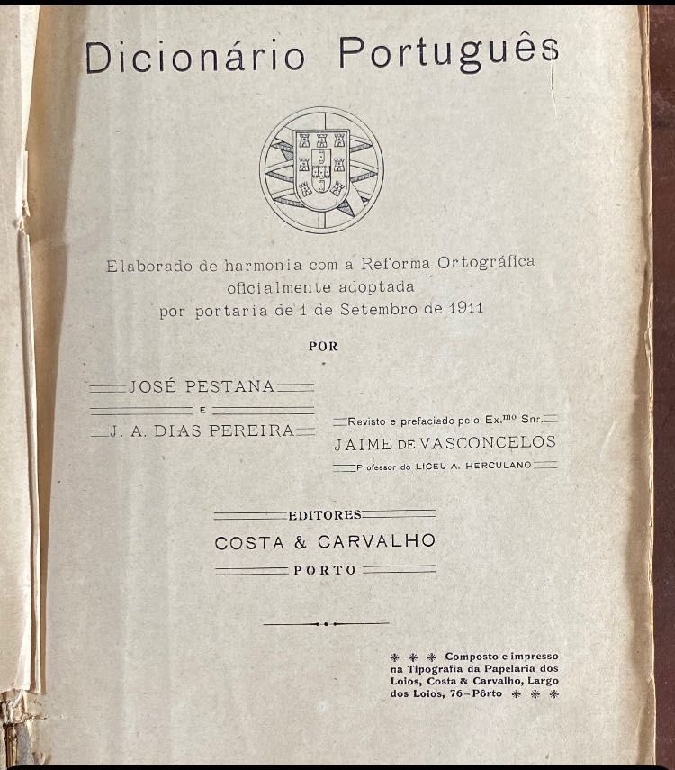 Dicionário português 1912