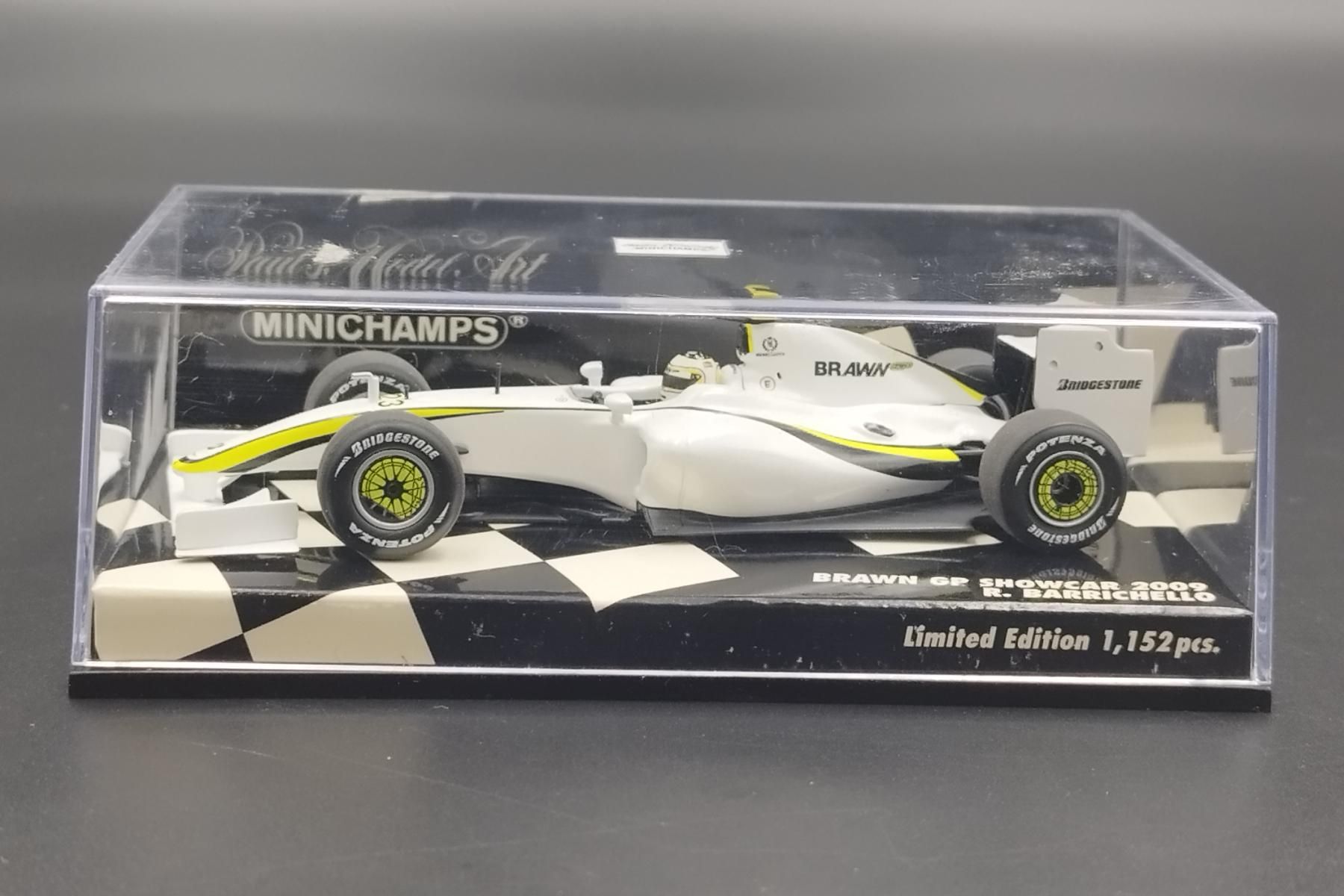 1:43 F1 Brawn GP R Barrichello Showcar 2009 Minichamps