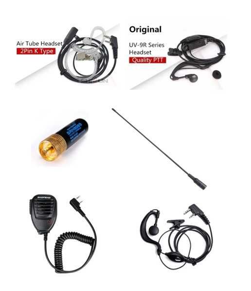 Auriculares e Antenas Baofeng, Quansheng, Retevis, Keenwood