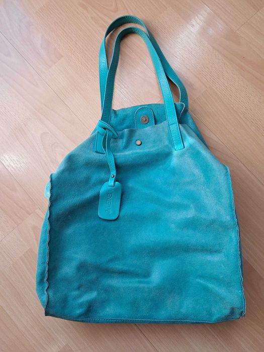 Turkusowa torebka shopperka VENEZIA