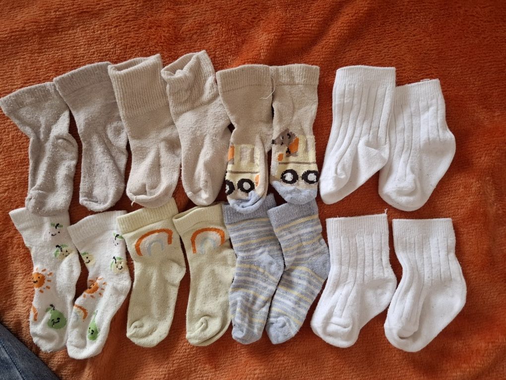 Skarpetki niemowlęce unisex 8 par rozmiar 15-18 Smyk