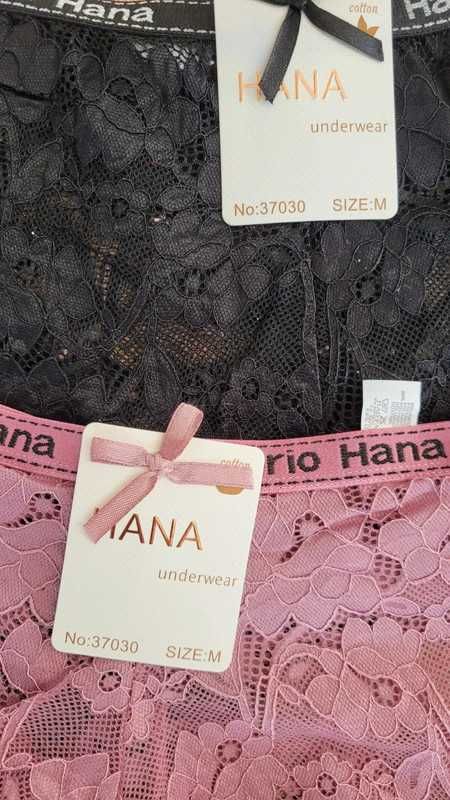 Hana 4 pary nowych majtek koronkowych M