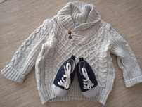 Sweter rozmiar 74 + gratis buty niechodki