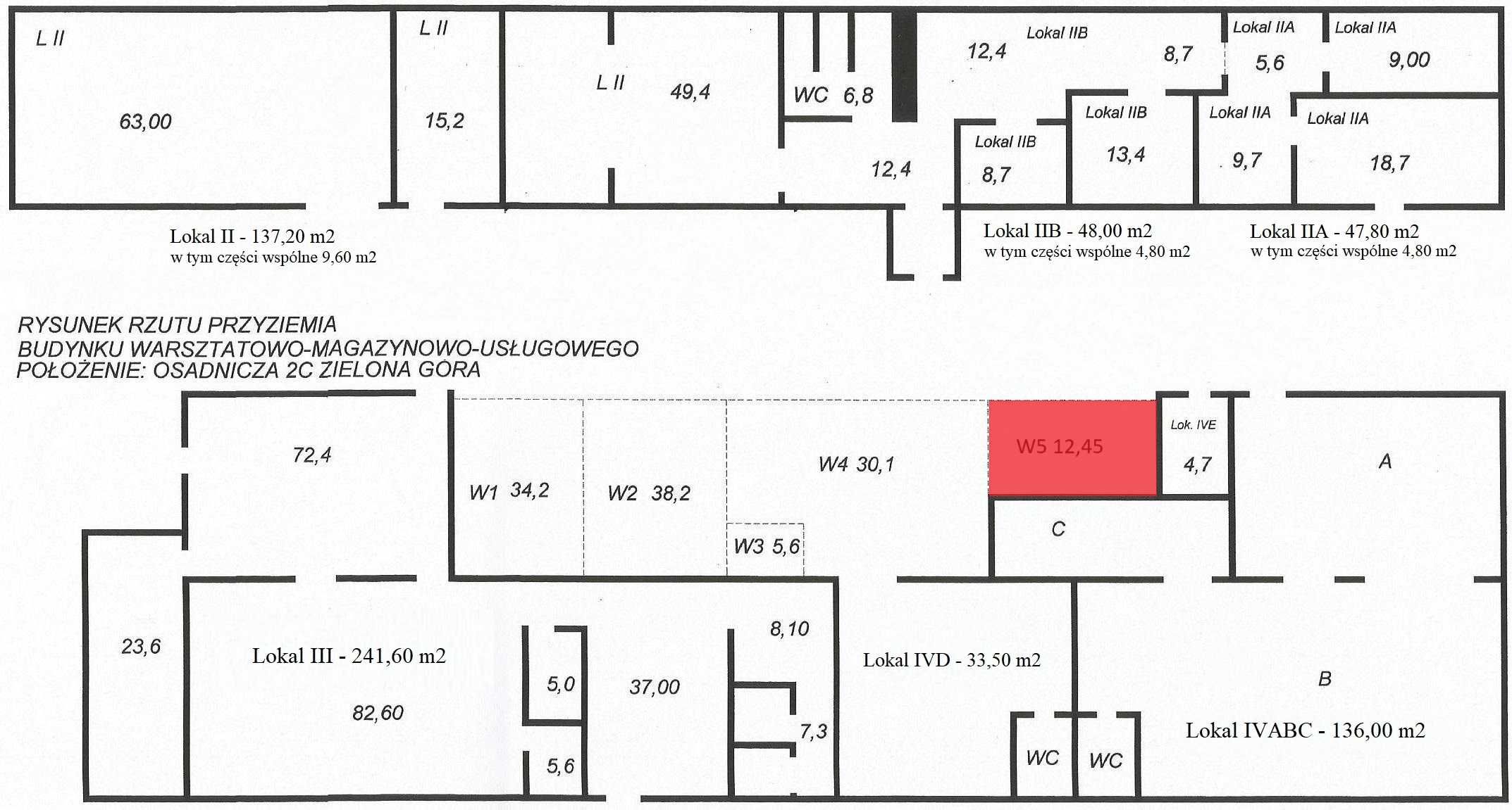Wiata do wynajęcia 12,45 m2