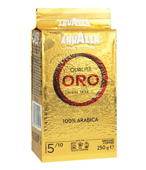 Lavazza Qualità Oro 2x250g – świeża kawa mielona / nowa,