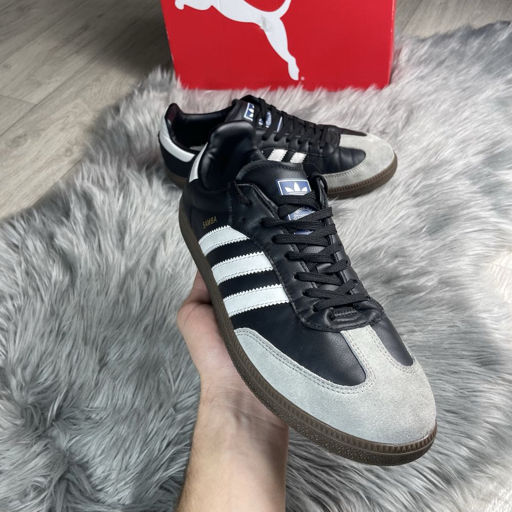 Кросівки чоловічі Adidas Samba чорні, 45р
