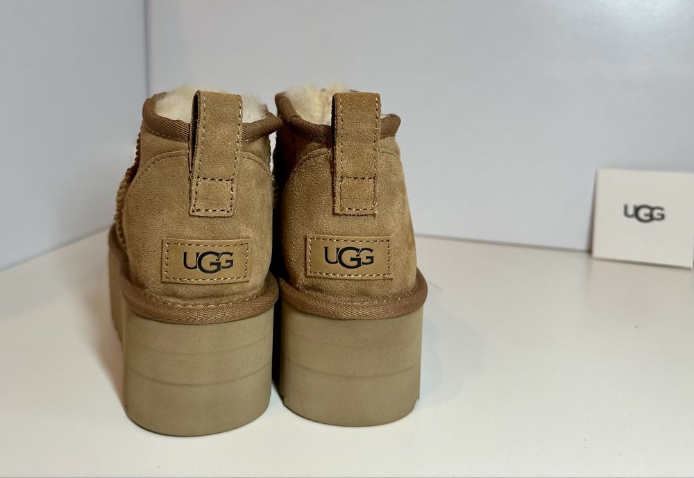 Уггі угги уги UGG Classic Ultra Mini Platform Chestnut.