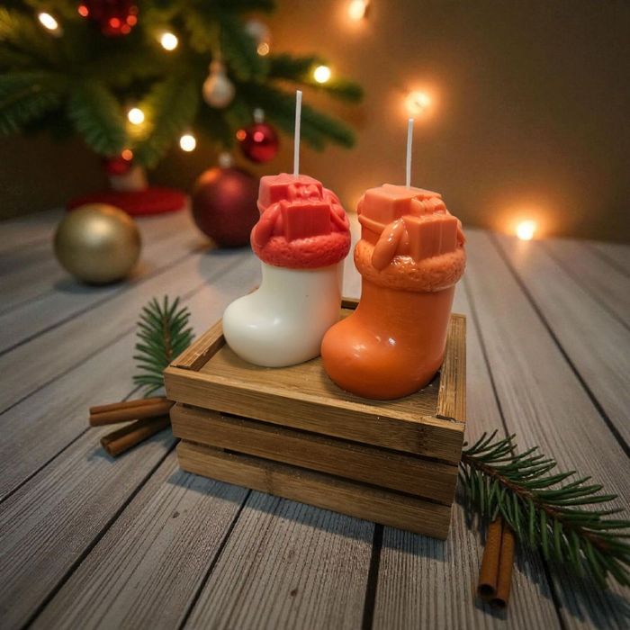 Świeczki sojowe świąteczne
