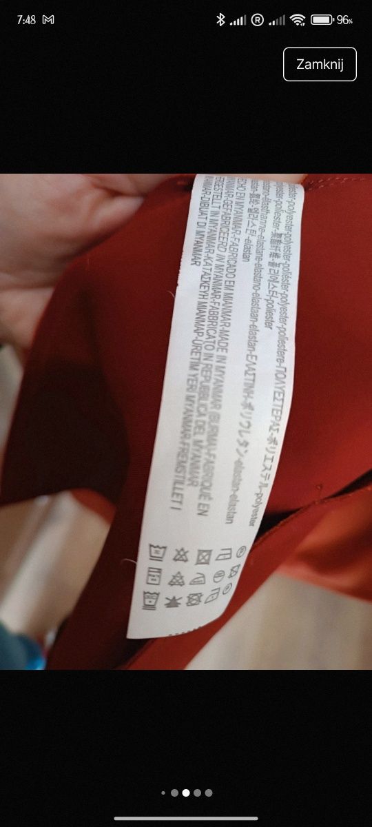 Bershka krótki płaszcz, Rozmiar M