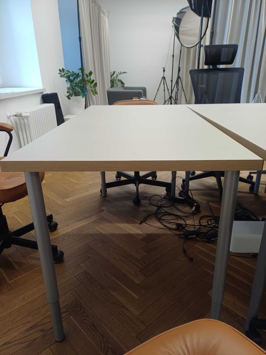 Biurko 150x75 blat linnmon nogi regulowane