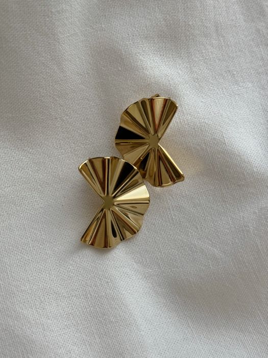 Kolczyki stal chirurgiczna zlote