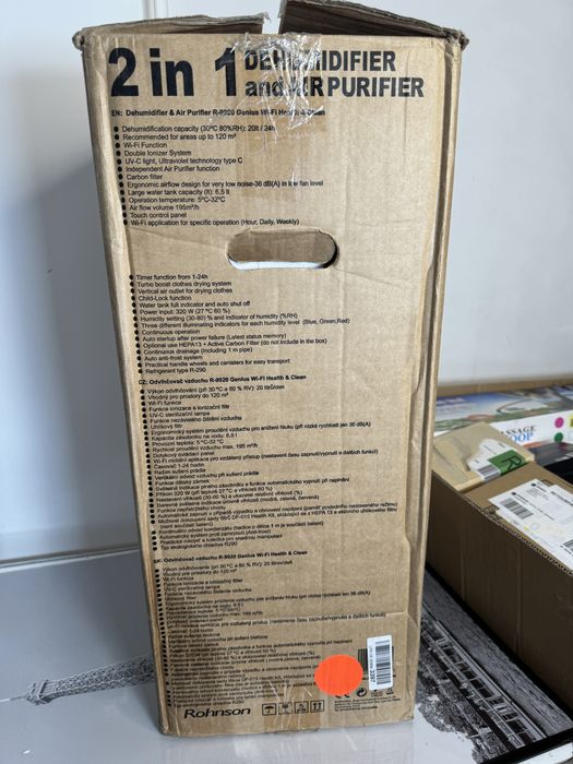 Осушувач і очищувач повітря Rohnson Genius 20  Wi-Fi