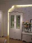 Stylowa  witryna 2-drzwiowa ecru, outlet, -% ceny, ostatnie sztuki!