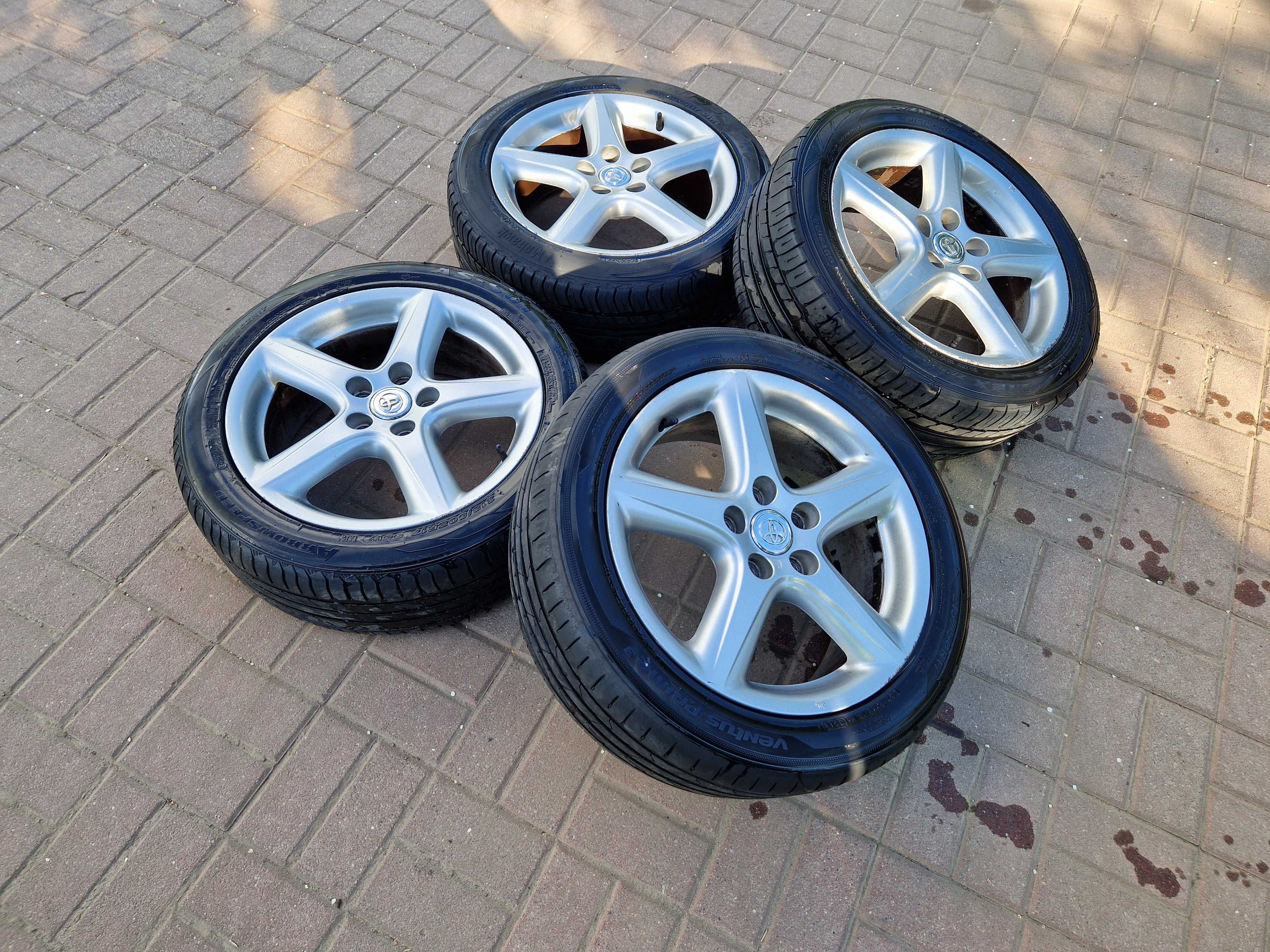 Komplet Kół Koła Felgi 17" Cali 5x114,3 ET45 LATO Toyota Avensis Auris