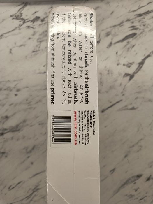 Набір фарб Вся палітра фарб від виробника ICM, 80 шт.