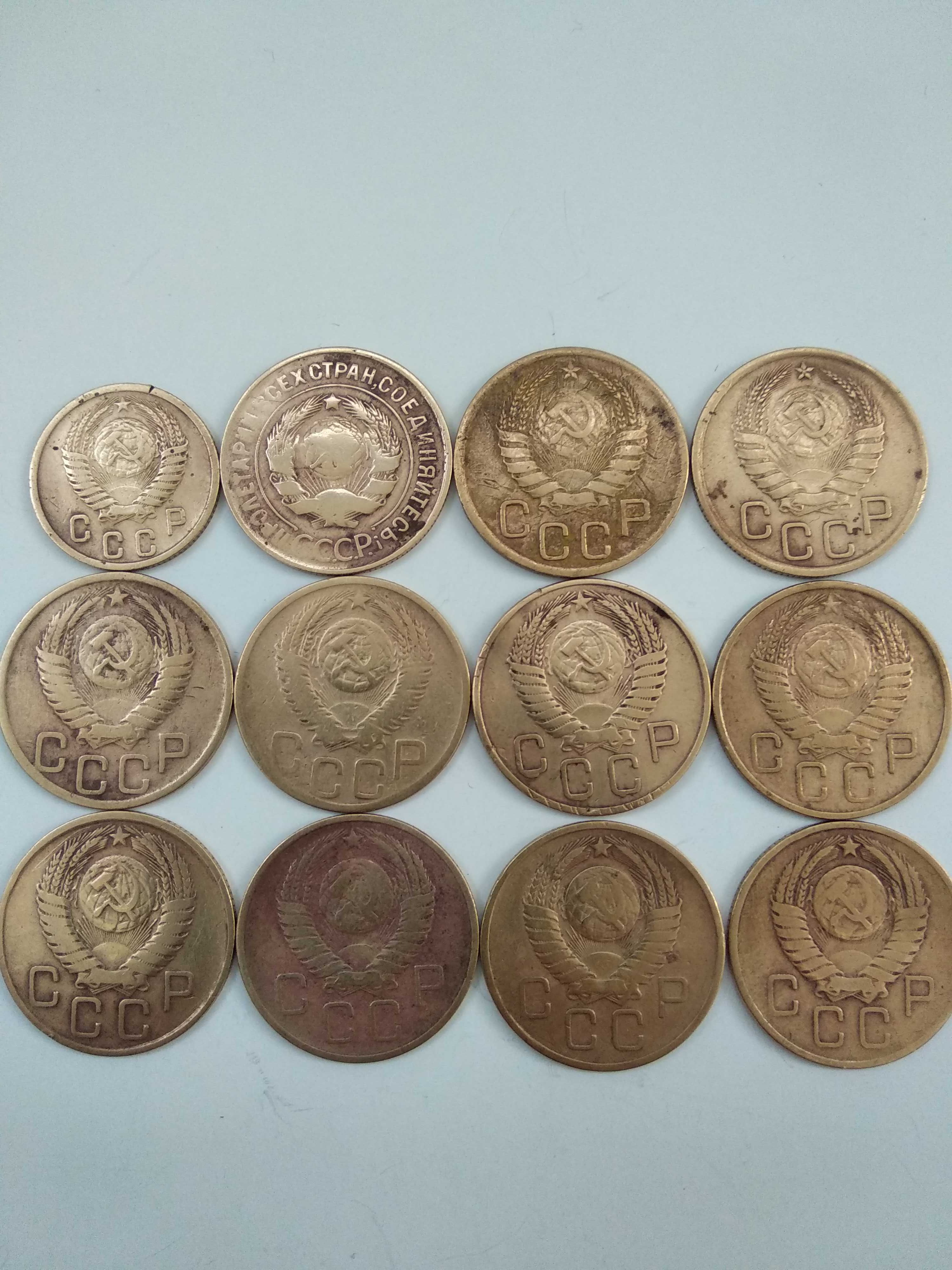 Продам монеты СССР номиналом 3 коп. - 1931,38,39,50,52,54,55,56,57.