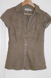 rozm 38 M bluzka koszulowa khaki