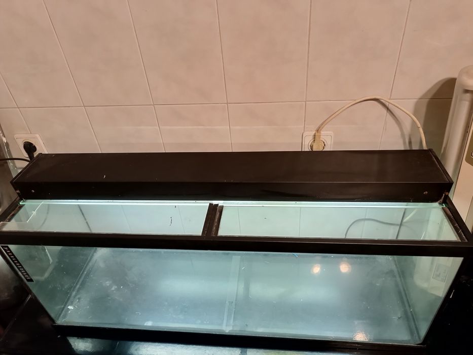 Aquário 1.00 metro comprimento, 40 altura, 30 largura usado +móvel +lu