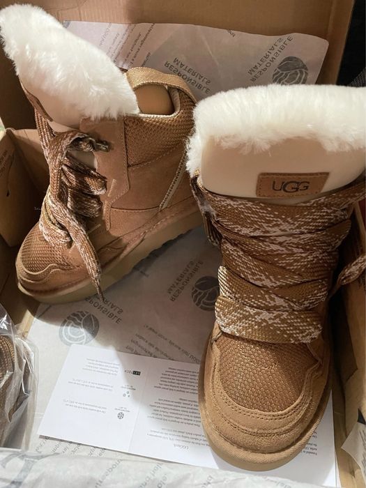 Угги Ugg Lowmel високі коричневі/бежеві/чорні