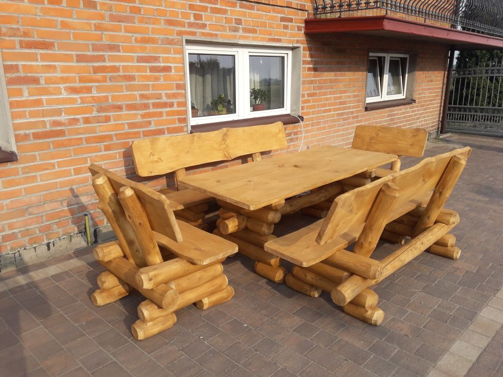 Dostępne od ręki !!! Zestaw ogrodowy stół ławki meble ogrodowe