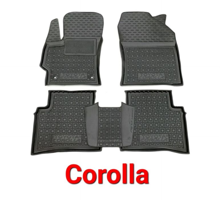 Коврики, Коврик, Поліки, Полік, Toyota, Тойота, Резинові