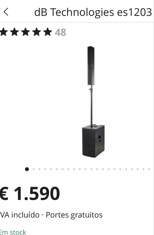 Par colunas Db es 1203