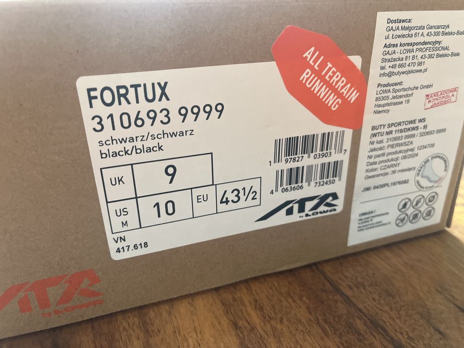 Buty WS do biegania sportowe Lowa Fortux