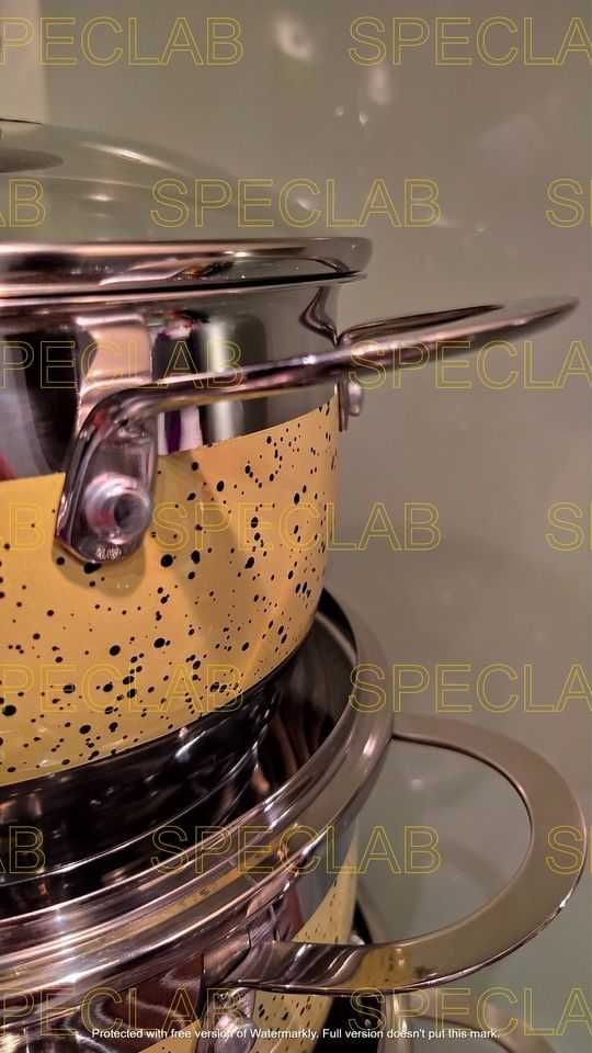 Komplet garnków HOFFNER HF-9920Yellow. Gaz, Indukcja, Halogen