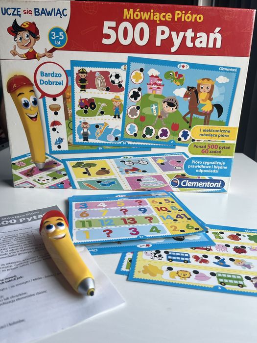 Mówiące pióro 500 pytań 3-5 lat Clementoni