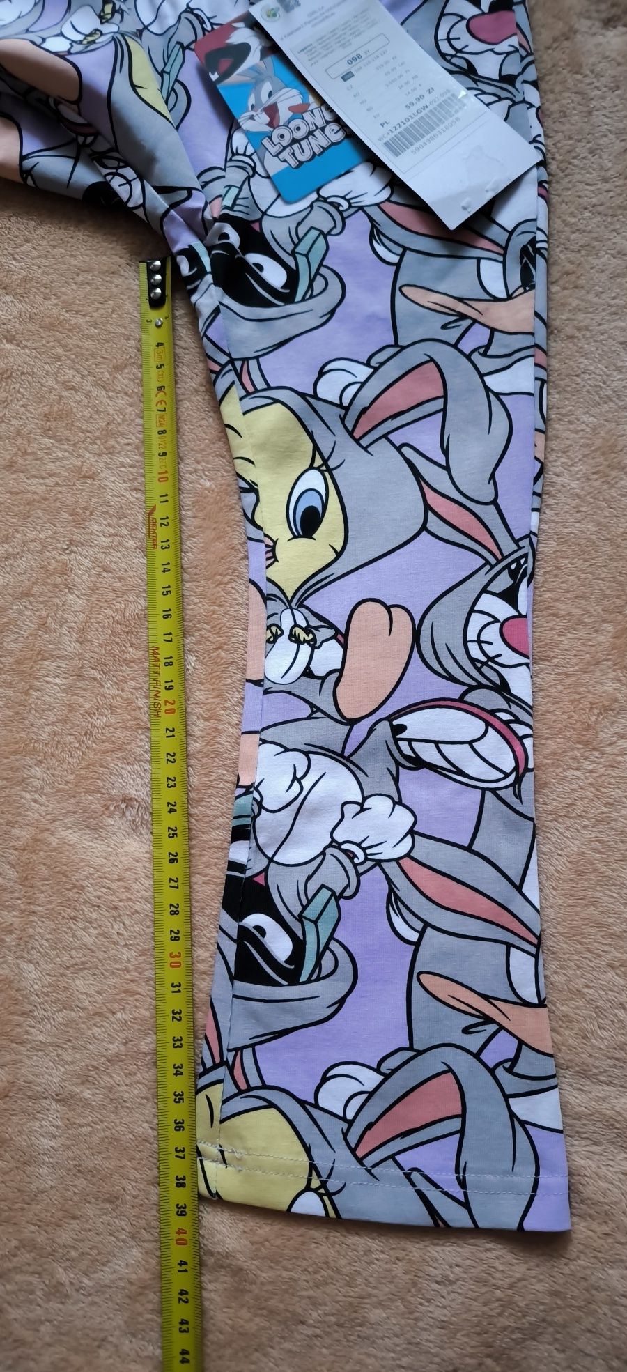 Nowe legginsy coccodrillo r. 98 looney tunes