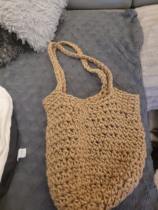 Torba jutowa handmade Nowa