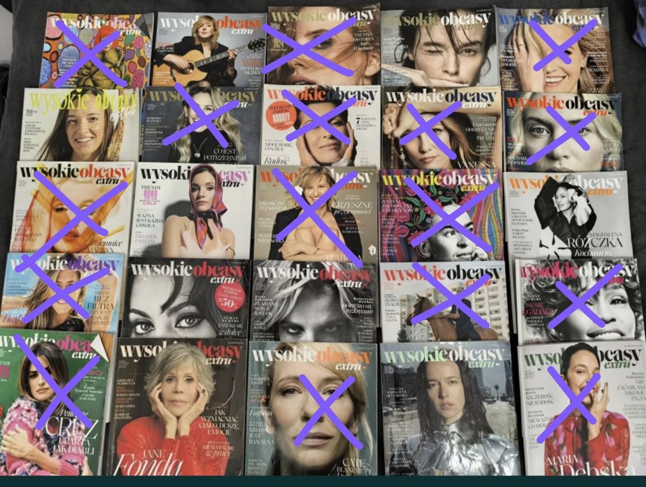 Magazyn wysokie obcasy 5 sztuk