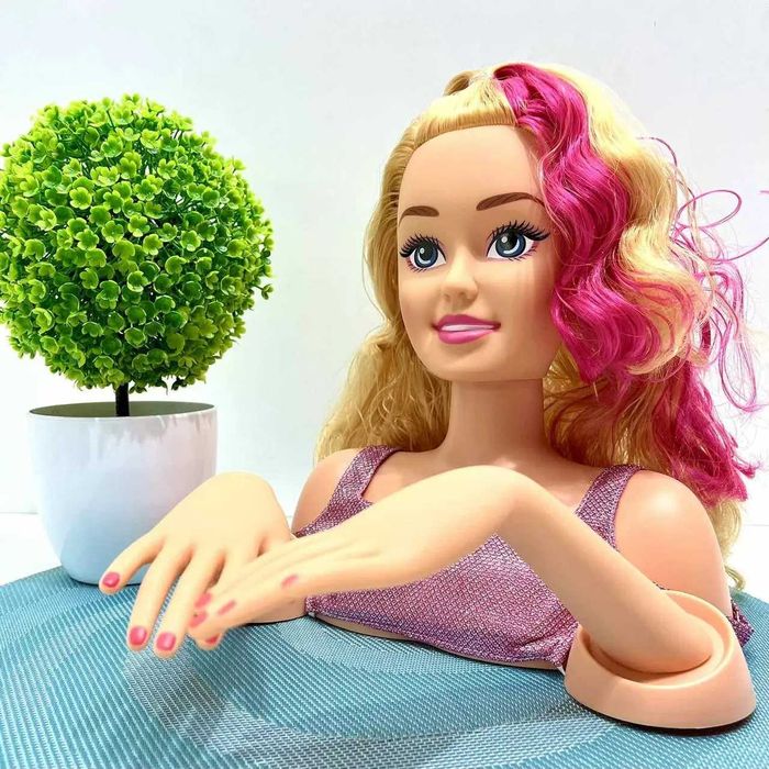 Лялька манекен DefaLucy голова для зачісок та макіяжу (8804) Розд/Дроп