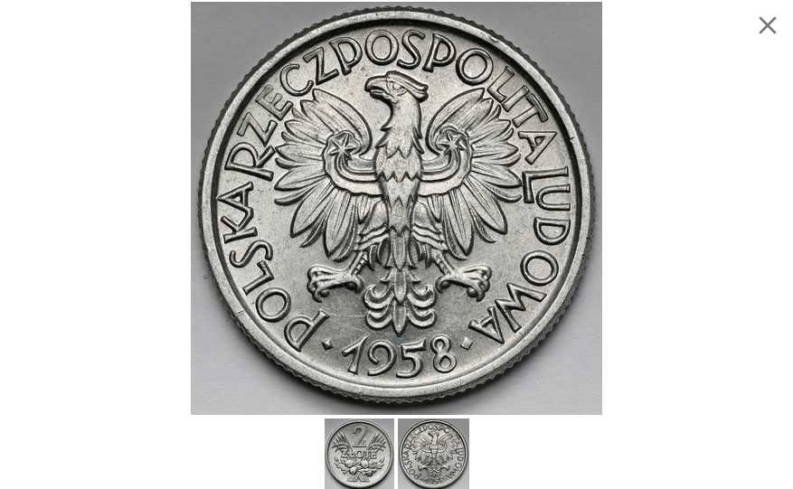2 zł z1958r moneta PRL