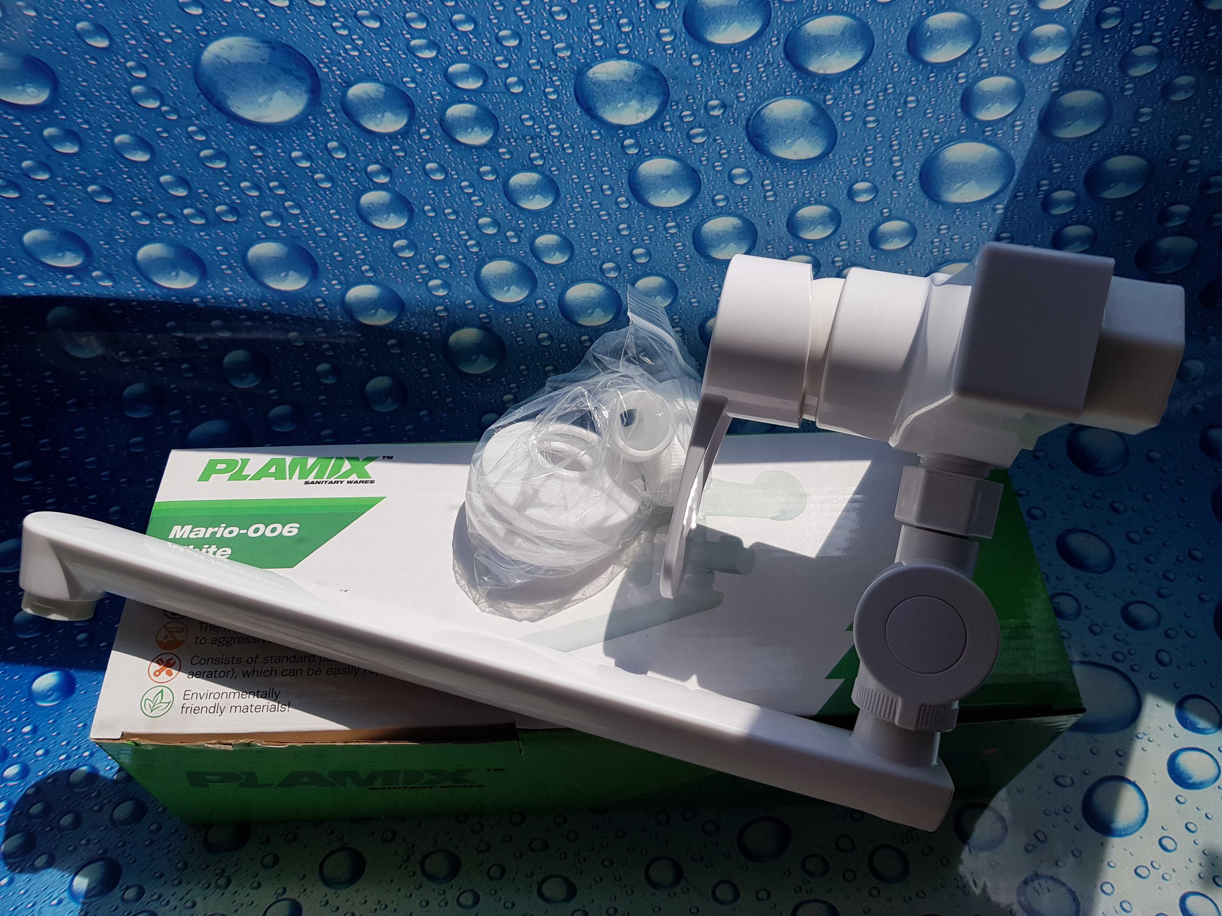 Смеситель для ванны PLAMIX Mario-006 White
