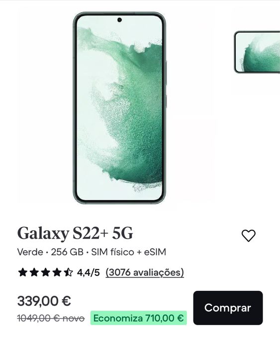 Samsung Galaxy S22 PLUS VERDE