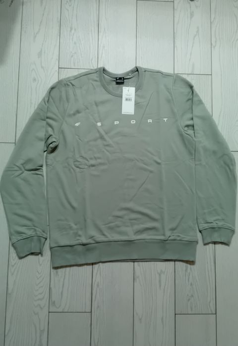 Nowa! Oryginalna 4F bluza dresowa męska L szara z napisem SPORT (879)