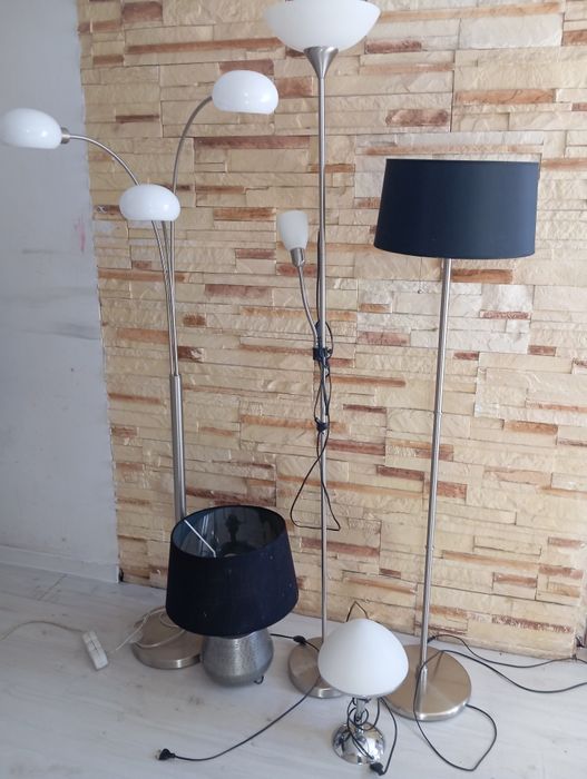 Lampa podłogowa 3 kloszowa