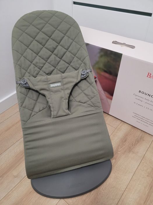 BabyBjorn zielony bujaczek leżaczek