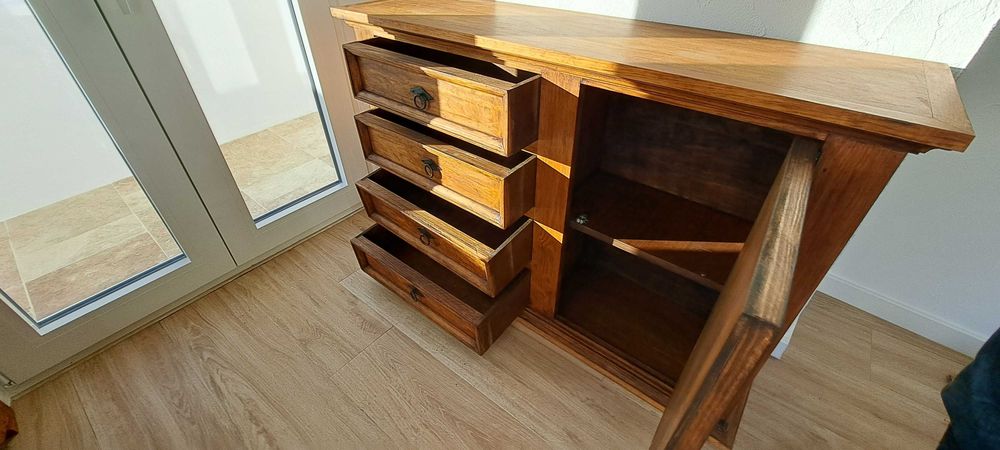 Cómoda de madeira rustica, estilo mexicano