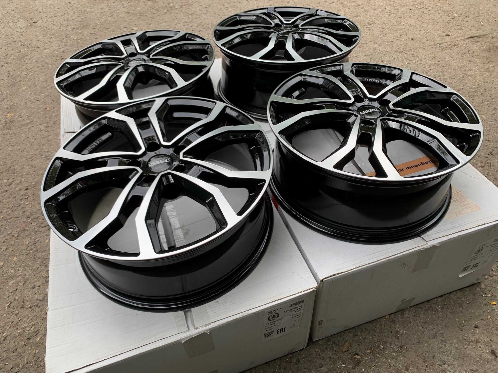 4x felgi DEZENT TV dark 19x7,5 roz 5x114,3 ET 45 HONDA CIVIC CR-V HR-V