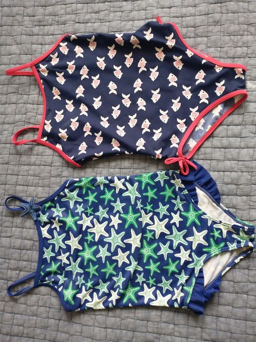 Zestaw 2x strój kąpielowy kostium 116