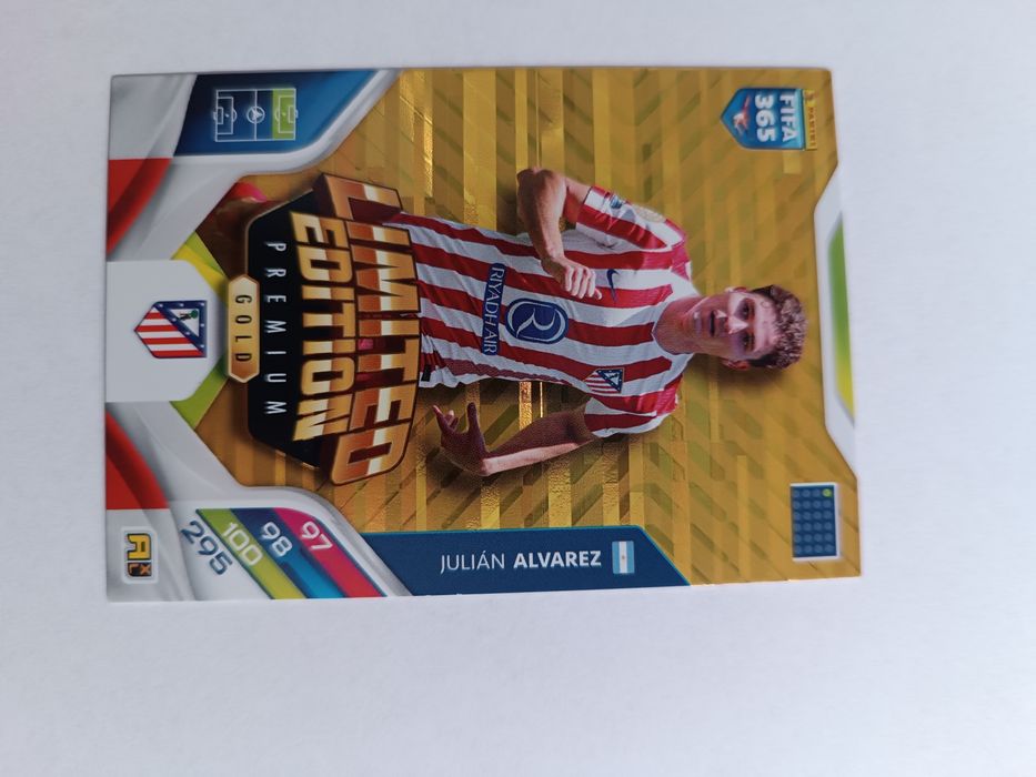 Karta piłkarska limited edition premium gold Julian Alvarez