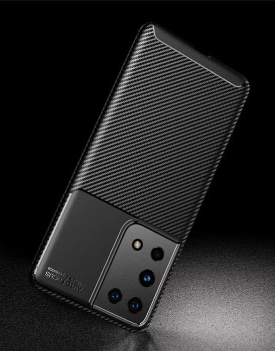 Capa T/ Carbono P/ Samsung S22 / S21 Plus / S22 Ultra / S21 / S22 Plus