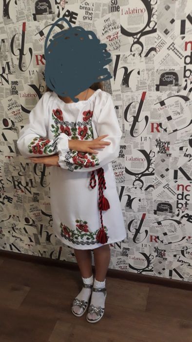 Плаття вишиванка чешским бісером