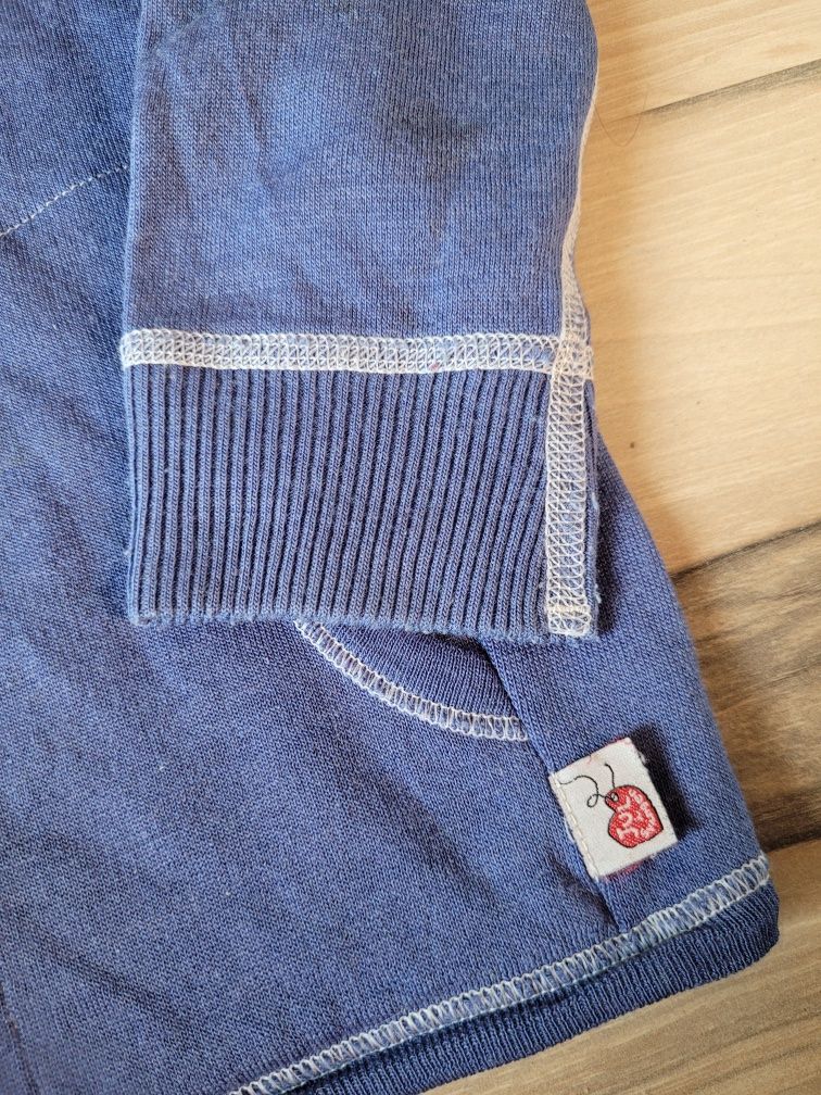 Kangurek bluzka zapinana r 90 2lata 100proc merino