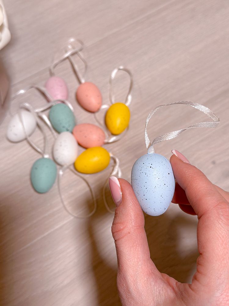 Zawieszkk Wielkanocne jajka wisiorki pastelowe małe dekoracja