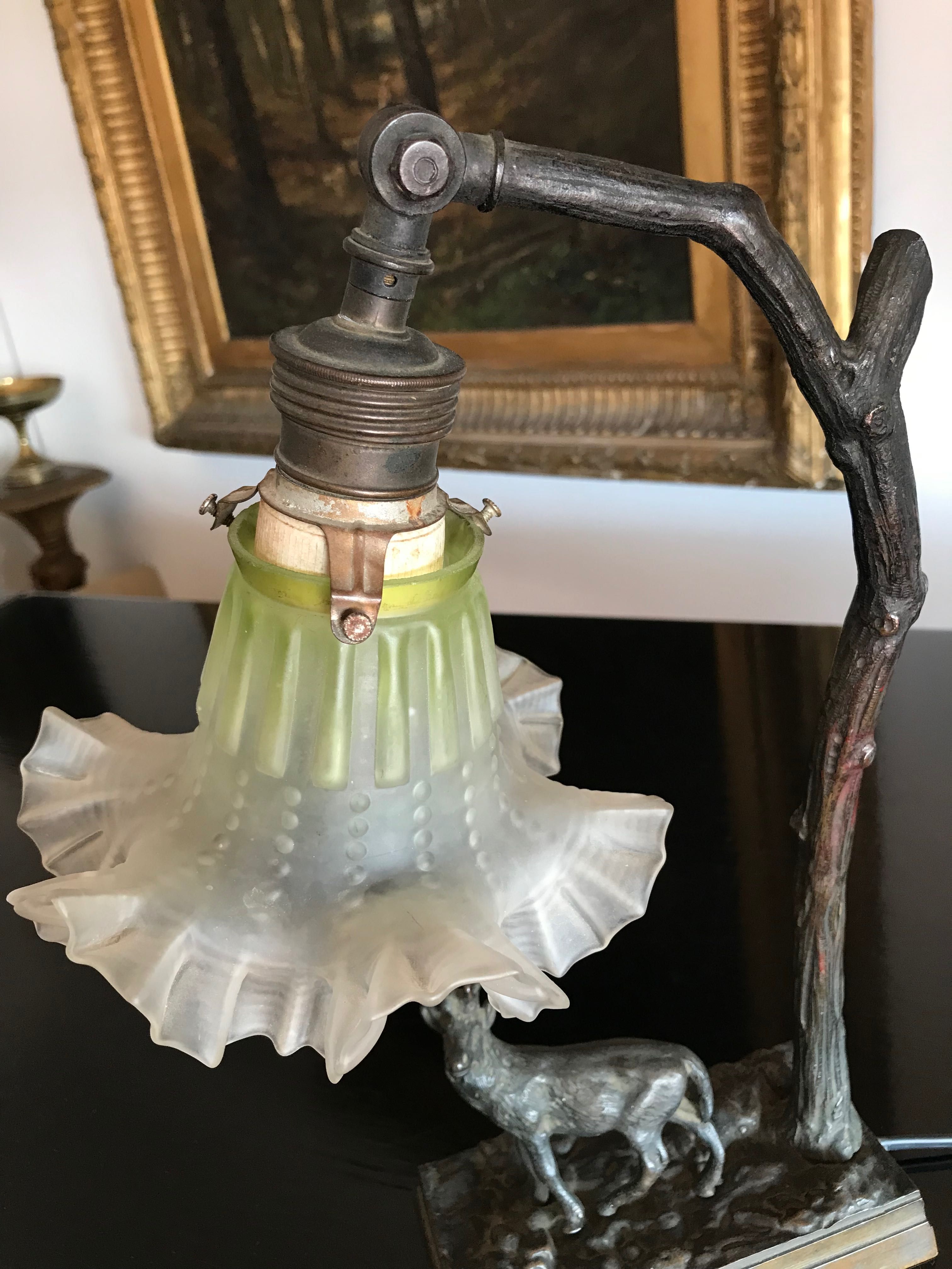 Старинная лампа Art Déco