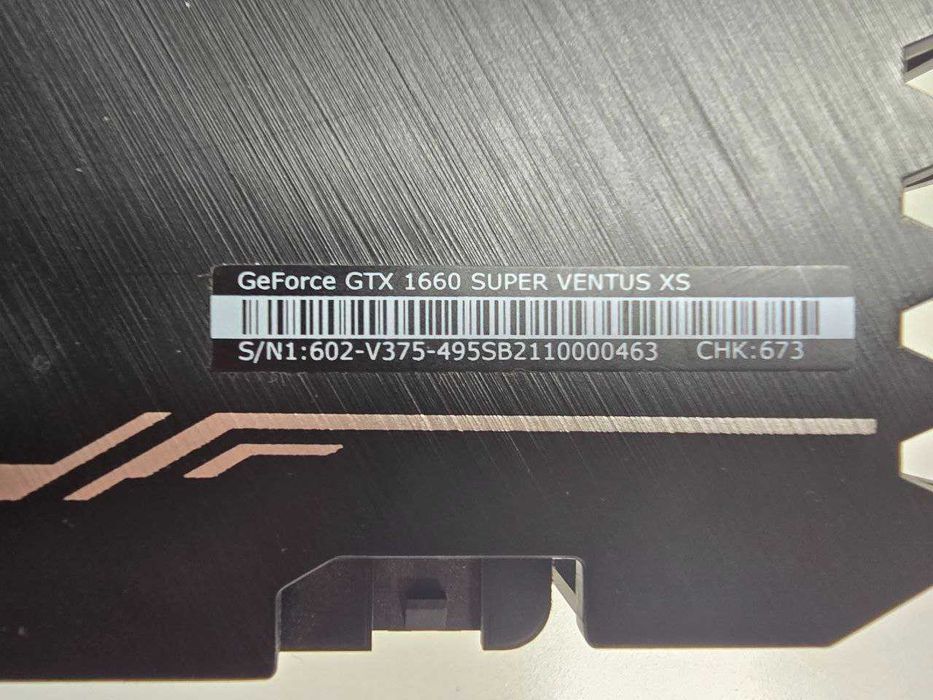 Karta graficzna MSI GeForce GTX 1660 SUPER VENTUS XS