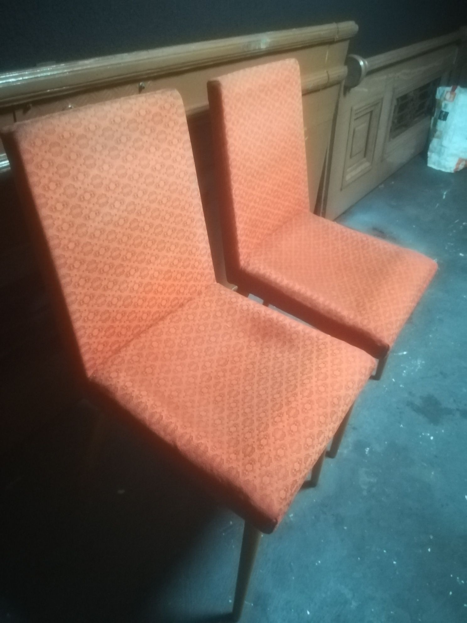 2 krzesla drewniane prl stare słupskie fabryki mebli patyczaki